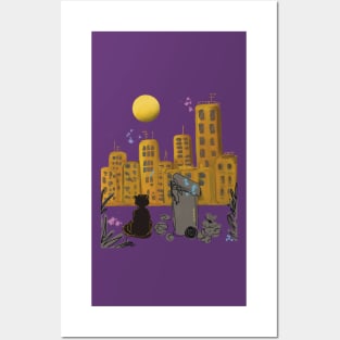 The Cat in the City Posters and Art